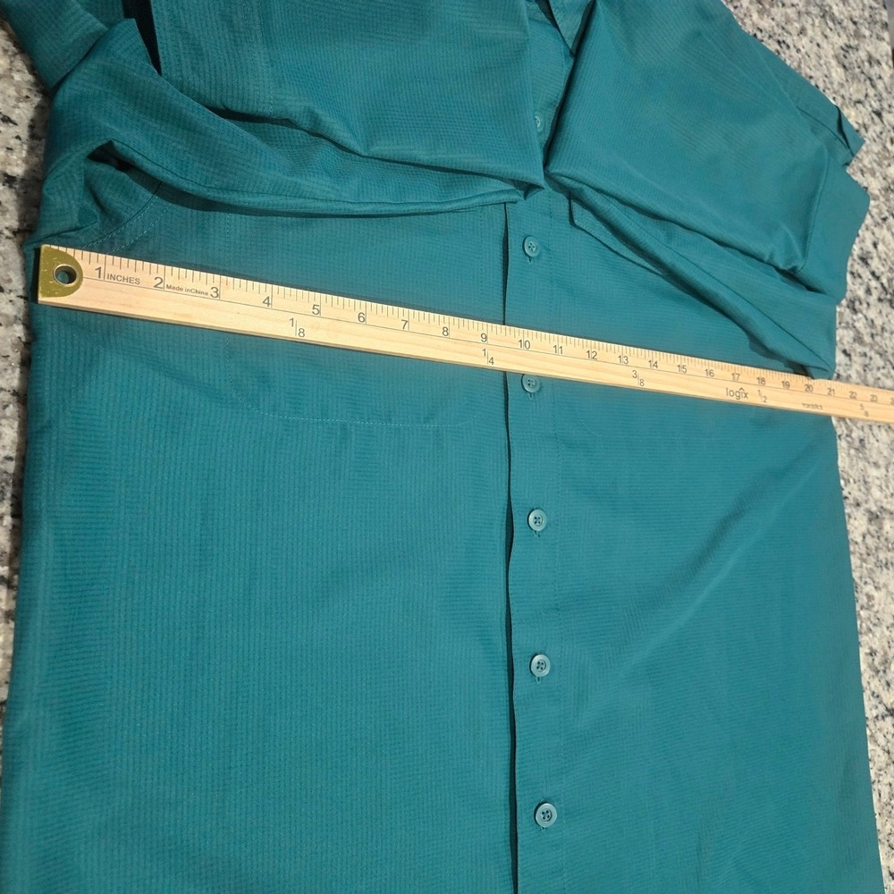 Habit Fishing Shirt Mens Small Blue Green long-sleeve UPF 40+ Performance 2 Pack - Picture 12 of 15